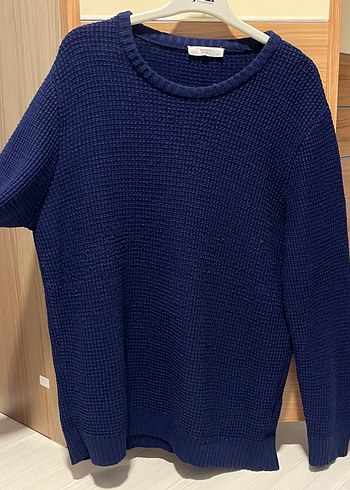 Defacto Erkek Lacivert Kazak - Görsel 3