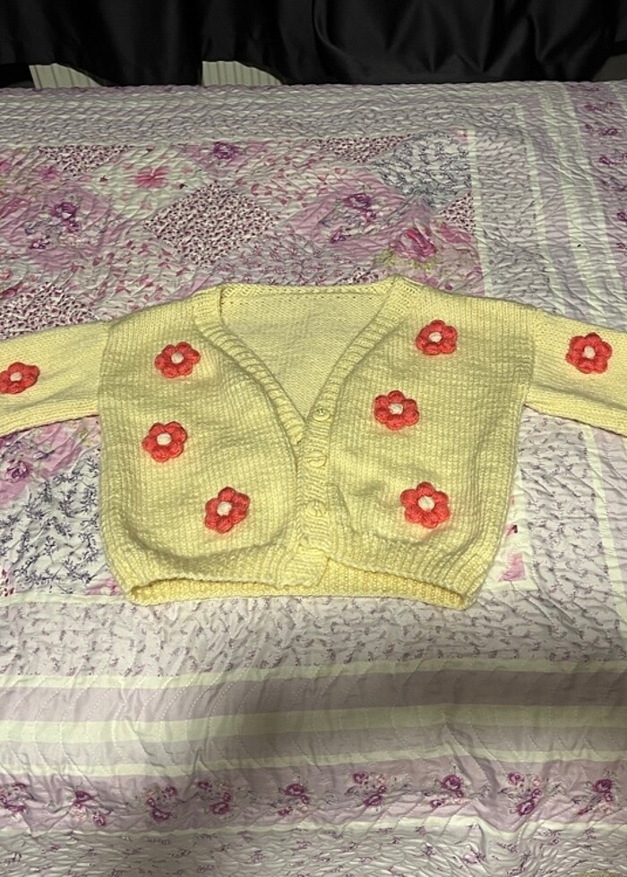 Kız Cocuk Kıslık Crop Hırka - Görsel 2