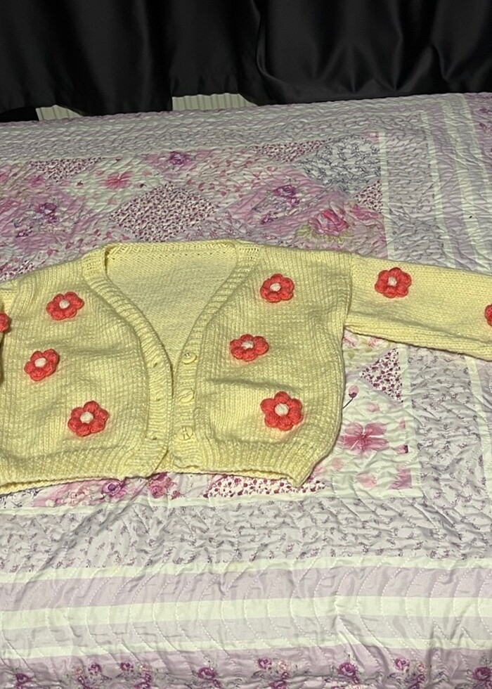 Kız Cocuk Kıslık Crop Hırka - Görsel 3