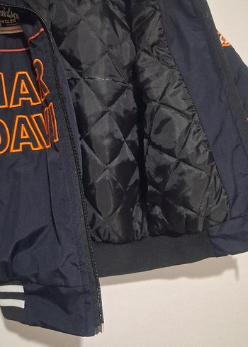 Erkek Çocuk Mavi Biker Fermuarlı Mont - Görsel 4