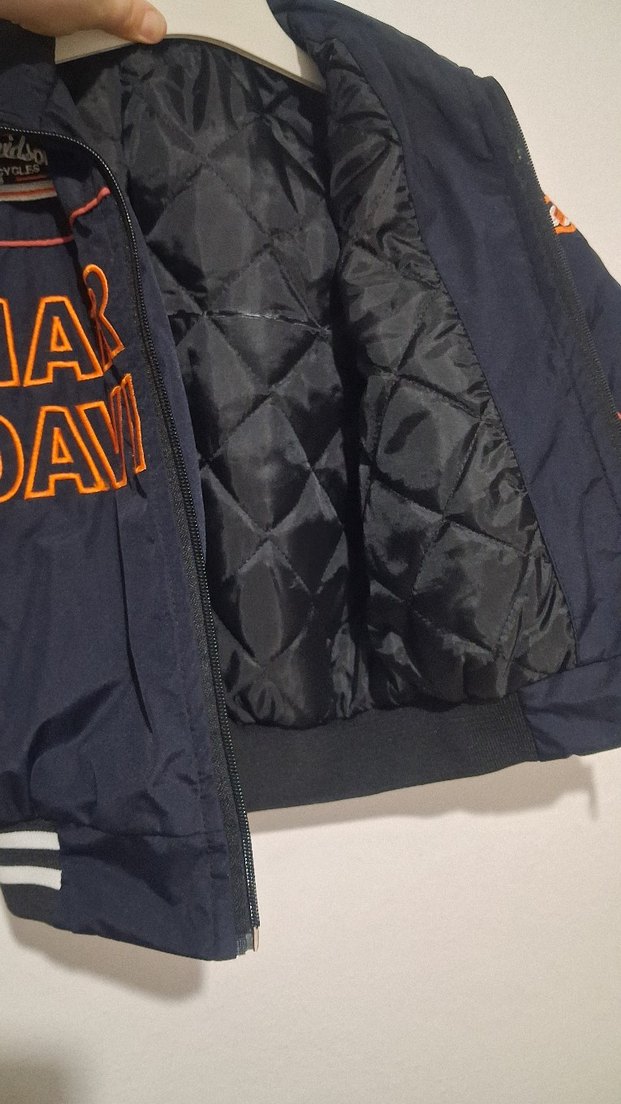 Erkek Çocuk Mavi Biker Fermuarlı Mont - Görsel 4