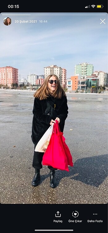 36 Beden siyah Renk kadın kürk