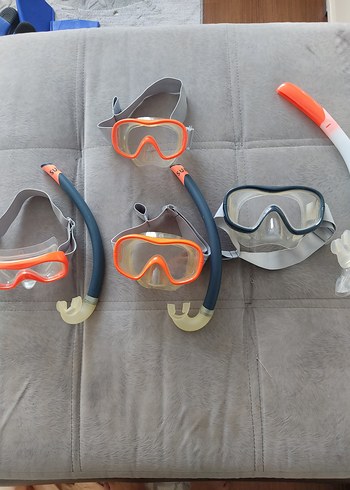 Yetişkin ve çocuk yüzme dalış şnorkel seti - Görsel 2