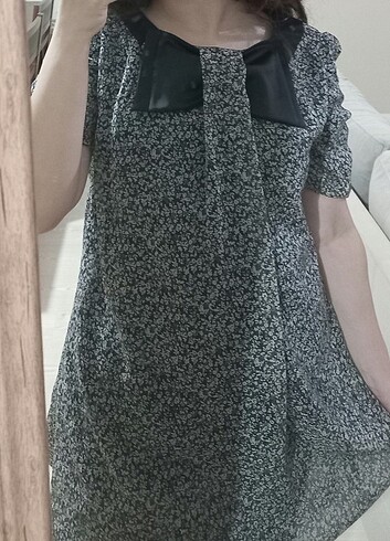 Vintage Görünümlü Siyah Coquette Elbise