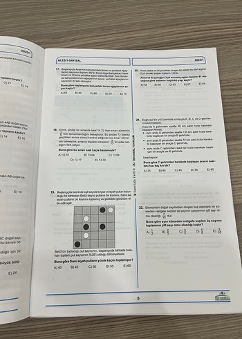 ALES 2023 Son 12 Sınavı Tipki Basım Deneme Kitabı - Görsel 3