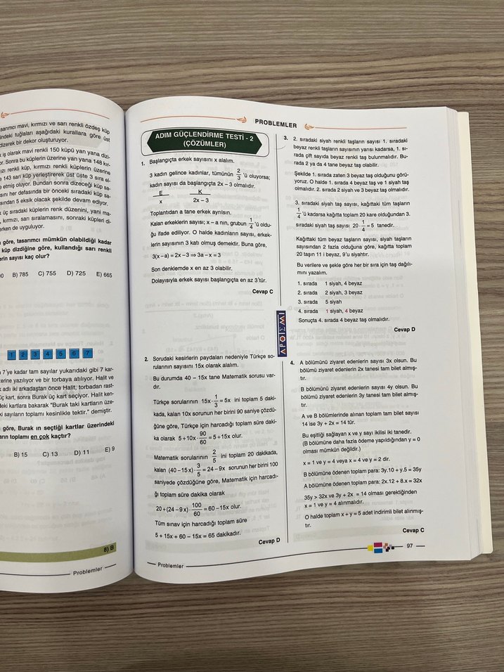 PROBLEMLER Soru Bankası - Fatih İhtiyaroğlu - Görsel 2