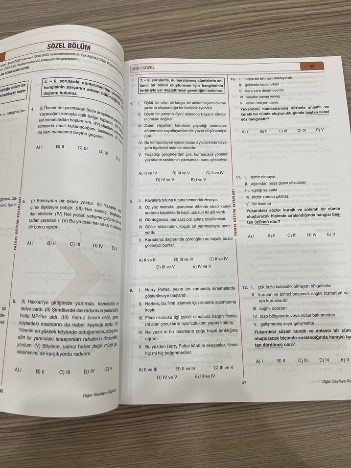 DGS Tasarı 5 Muhteşem Deneme Kitabı - Görsel 2