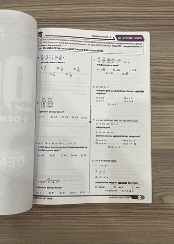 DGS Modüler Set 5 Deneme Sınavı Konu Anlatımlı - Görsel 2