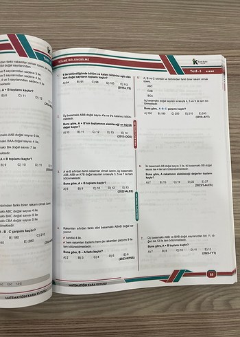 2025 DGS Matematik Kara Kutusu Cebir Soru Bankası - Görsel 2