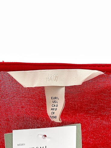 l Beden kırmızı Renk H&M Bluz %70 İndirimli.