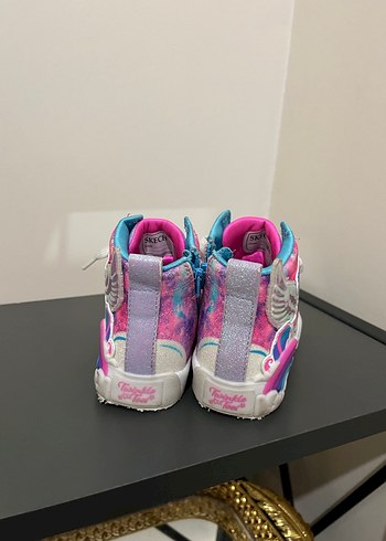 Renkli Pullu Kız Çocuk Spor Ayakkabı - Görsel 5