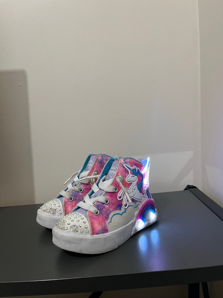 Renkli Pullu Kız Çocuk Spor Ayakkabı - Görsel 2