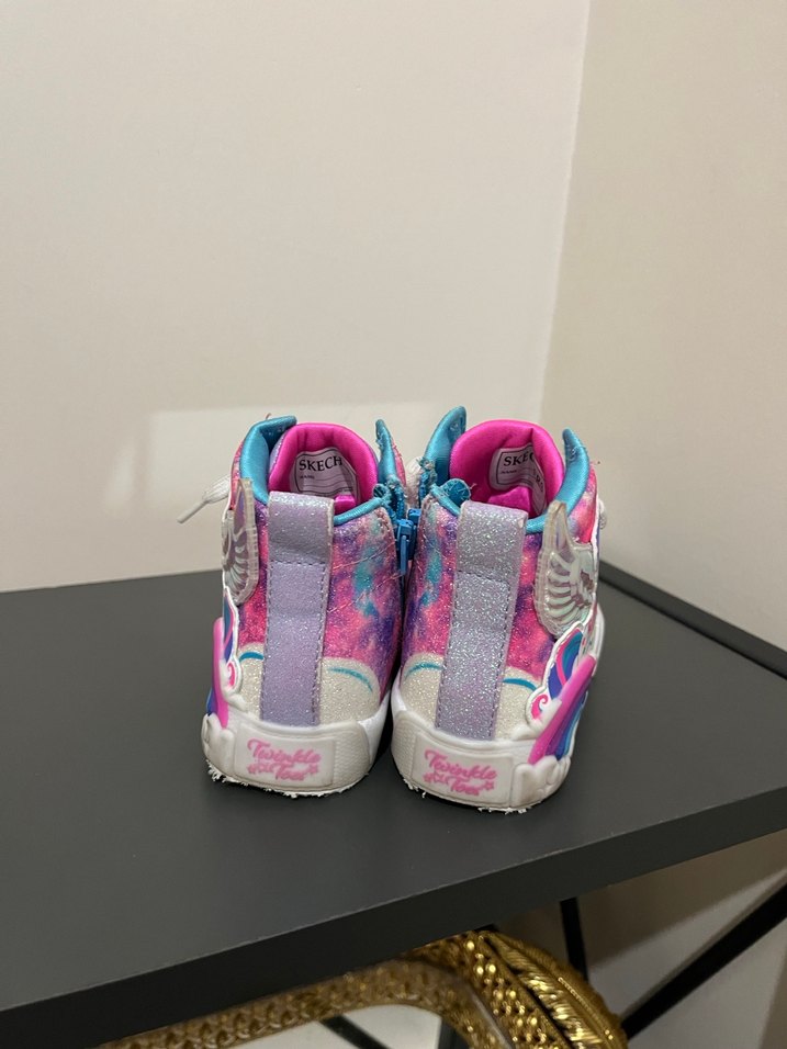 Renkli Pullu Kız Çocuk Spor Ayakkabı - Görsel 5