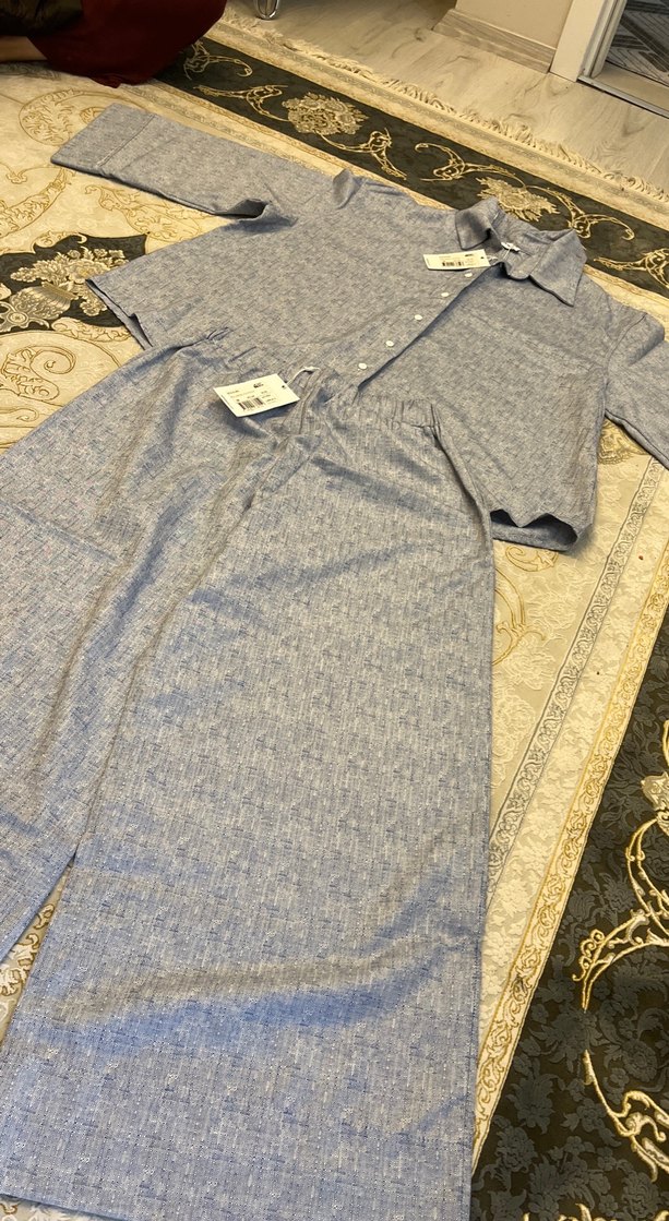 Gri Düğmeli  Takımı BEJ Factory marka - Görsel 2