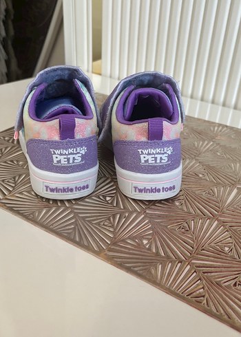 25 Beden Kız Çocuk Mor Payetli Tie-Dye Spor Ayakkabı Skechers