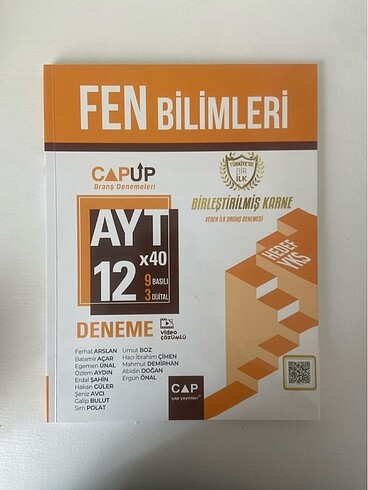 CAP YAYINLARI AYT FEN BILIMLERI DENEMESI