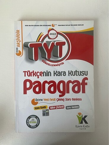 KARA KURU YAYINLARI PARAGRAF TESTI
