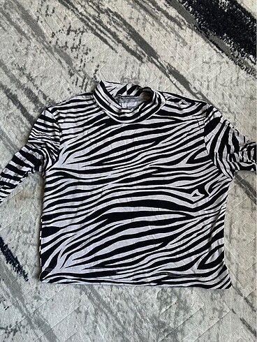 zebra desen bluz