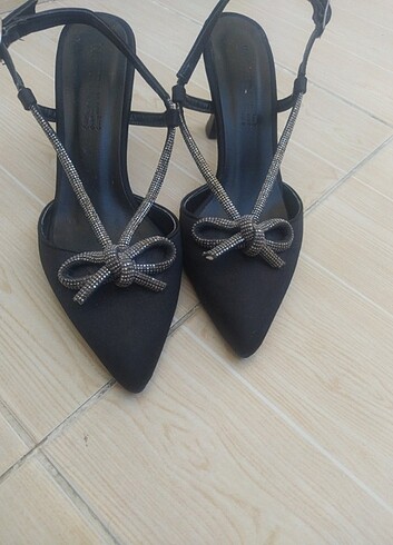 38 Beden siyah Renk Yeni Sezon topuklu ayakkabı siyah 