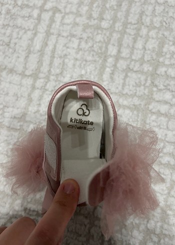 Pembe Fırfırlı Kız Bebek İlk Adım Ayakkabısı - Görsel 3