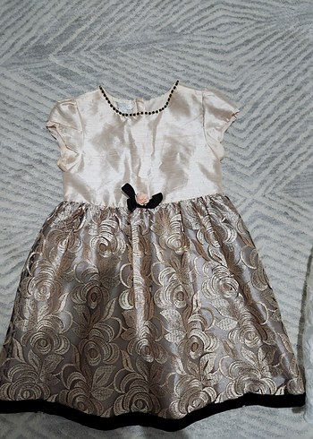 Kız Çocuk Dantel İşlemeli Elbise - Görsel 2