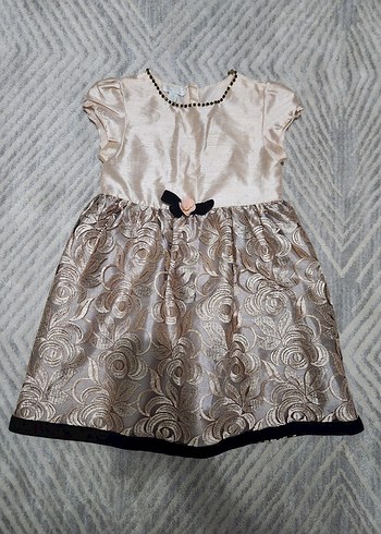 Kız Çocuk Dantel İşlemeli Elbise - Görsel 5