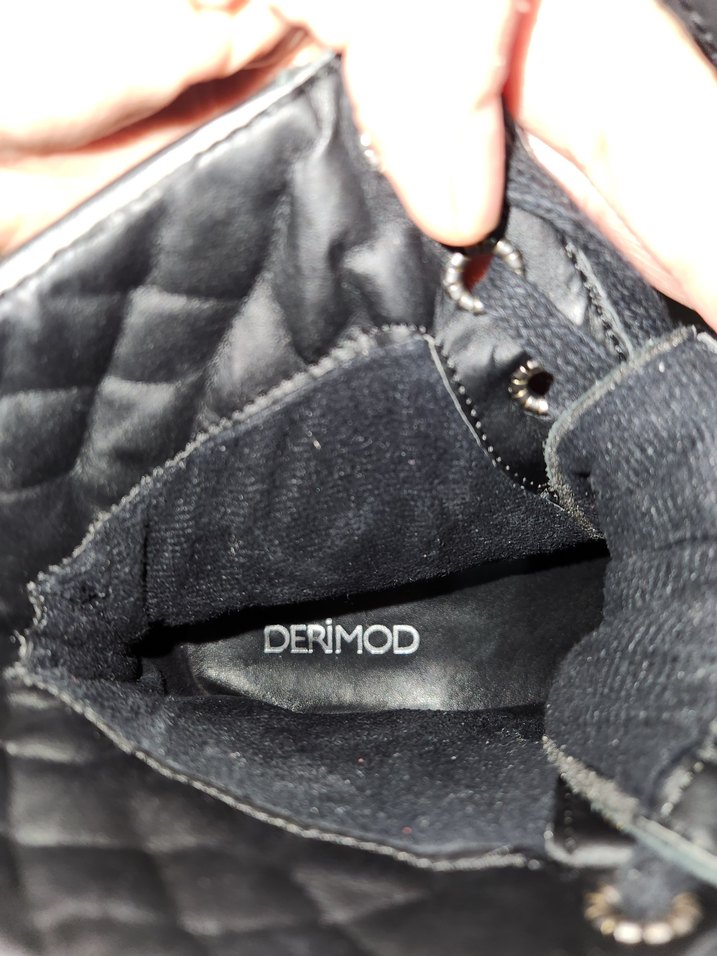 Siyah Nakışlı Tokalı Gotik Kadın Bot - Görsel 4