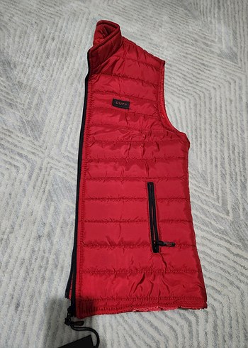 Kırmızı Fermuarlı Erkek Yelek - Görsel 5