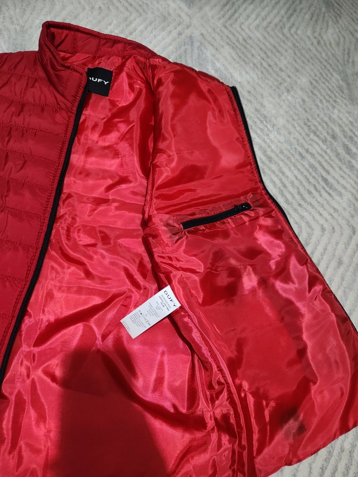 Kırmızı Fermuarlı Erkek Yelek - Görsel 4