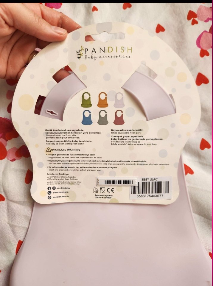 BibSy Silikon Bebek Önlüğü Pembe - Görsel 3
