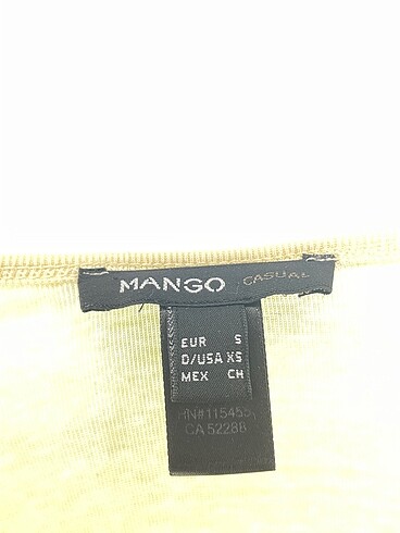 s Beden sarı Renk Mango Bluz %70 İndirimli.