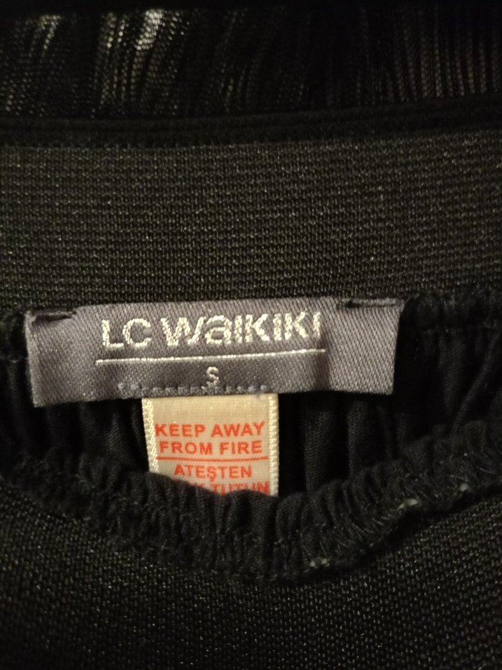 Siyah Pilili Uzun Kadın Etek - Görsel 2