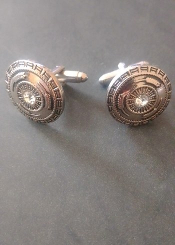 Gri Minimalist Erkek Kol Düğmeleri Seti - Görsel 2