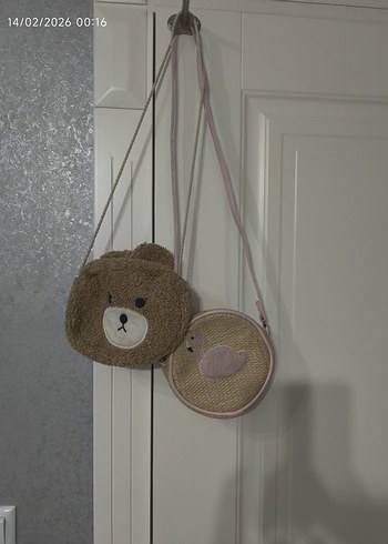 Nakışlı Kahverengi Bebek Çantası - Görsel 2