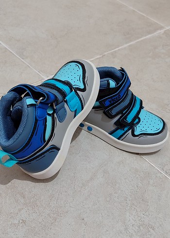Mavi Baskılı Erkek Çocuk Spor Ayakkabı - Görsel 6