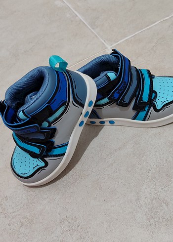 Mavi Baskılı Erkek Çocuk Spor Ayakkabı - Görsel 2
