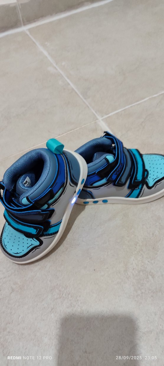Mavi Baskılı Erkek Çocuk Spor Ayakkabı - Görsel 3