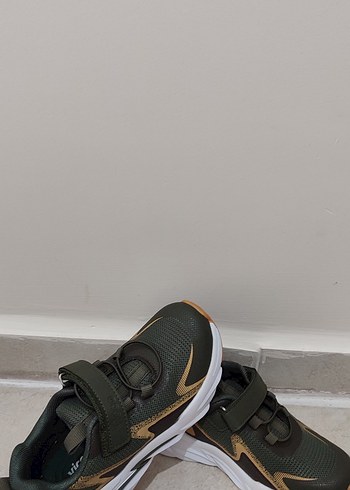 Haki Erkek Çocuk Spor Ayakkabı Velcro - Görsel 4