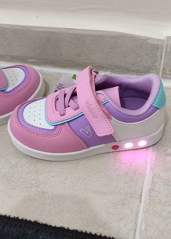 Kızlar için Pembe Bağcıksız Sneaker - Görsel 5