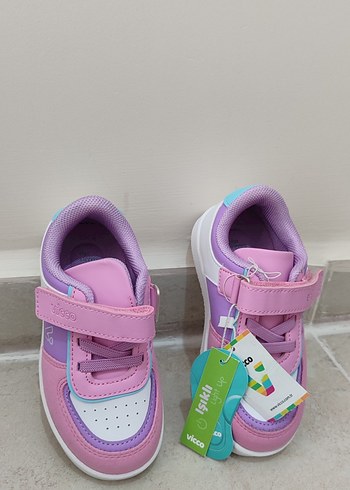 Kızlar için Pembe Bağcıksız Sneaker - Görsel 2