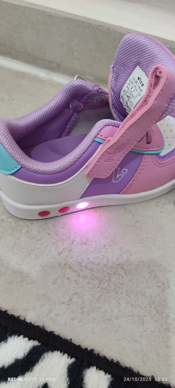 Kızlar için Pembe Bağcıksız Sneaker - Görsel 3