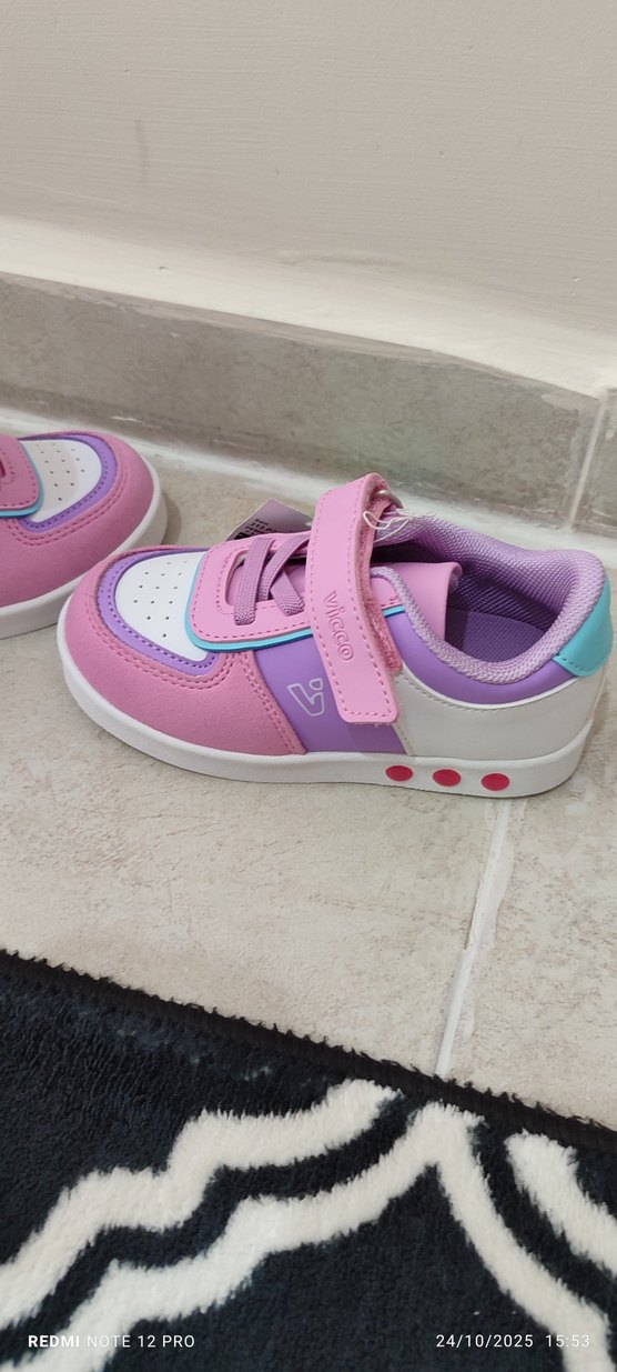 Kızlar için Pembe Bağcıksız Sneaker - Görsel 4