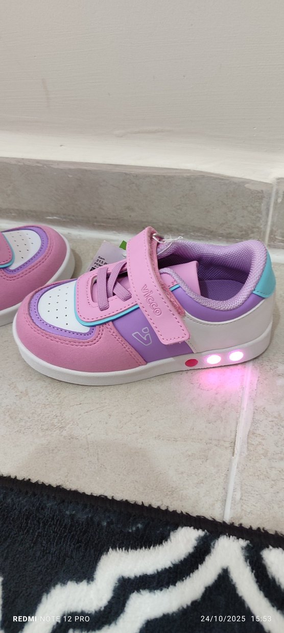 Kızlar için Pembe Bağcıksız Sneaker - Görsel 5