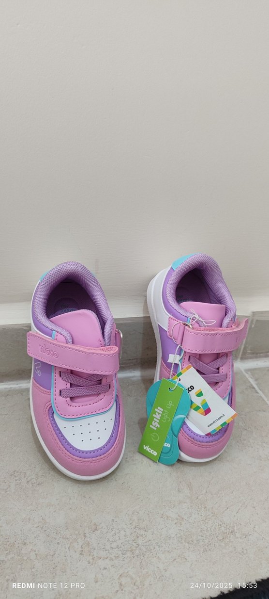 Kızlar için Pembe Bağcıksız Sneaker - Görsel 2