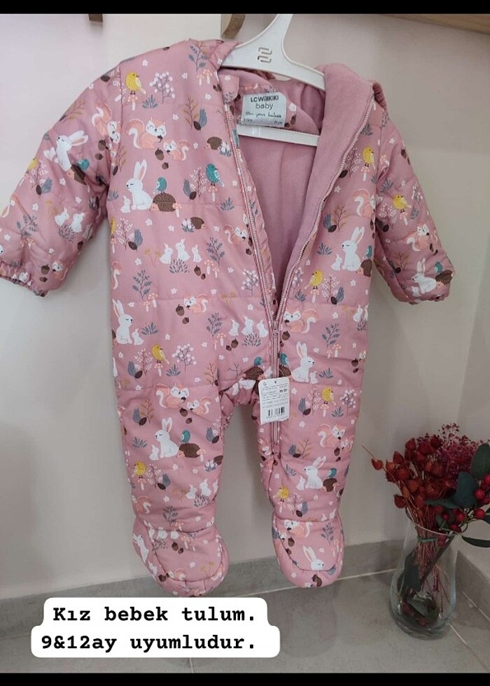 Kız bebek tulum etiketli - Görsel 3