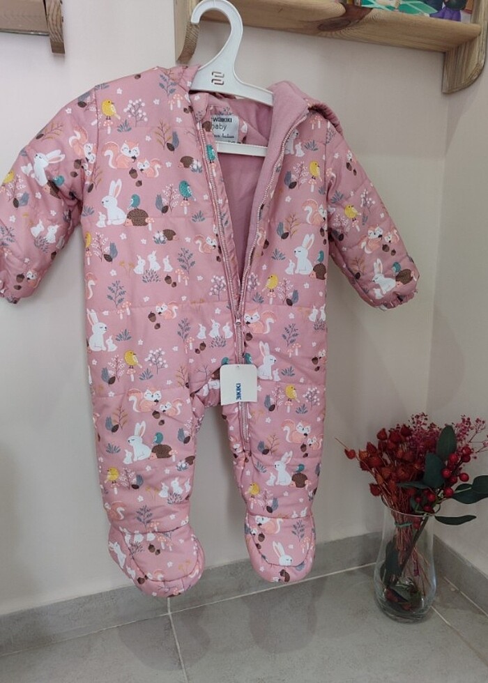 Kız bebek tulum etiketli - Görsel 4