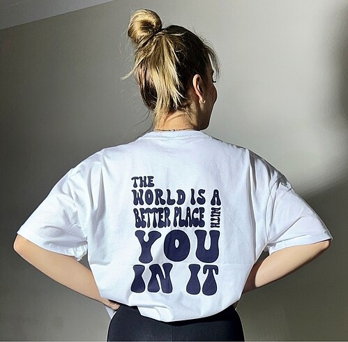 Diğer Arka baskılı t-shirt