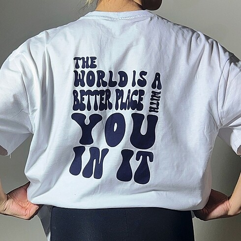 Arka baskılı t-shirt