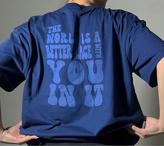 Diğer Arka baskılı t-shirt