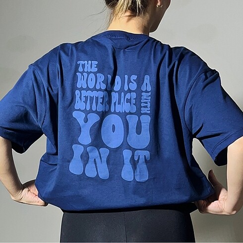 Arka baskılı t-shirt